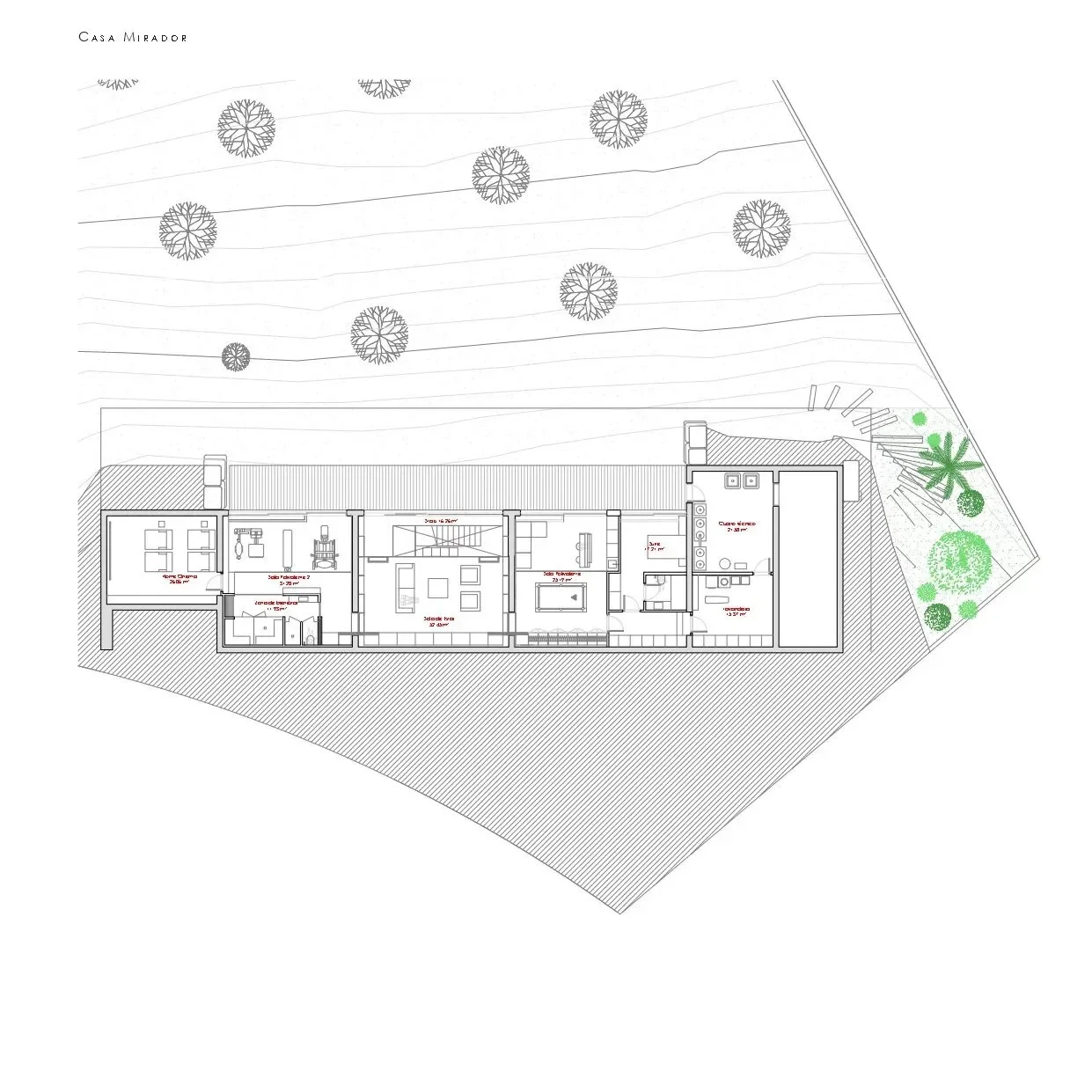 Contemporary new-build under construction in Sant Andreu de Llavaneres (Barcelona).