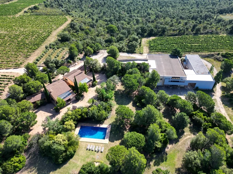 Exclusive Estate with Twin Homes and Wine Cellar Surrounded by 8 Hectares of Vineyards in Alt Empord