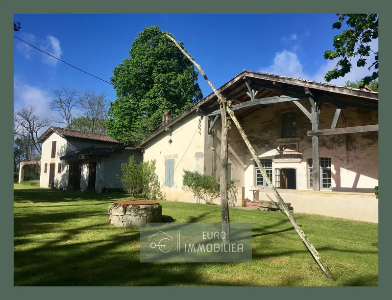 LANDES STONE HOUSE 4 bedrooms 1ha Well Stables