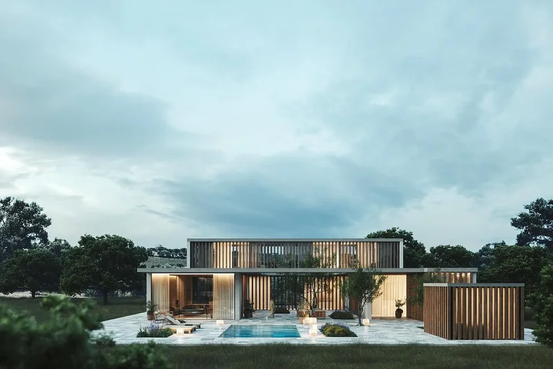 Modern 4-bedroom villa in wine resort