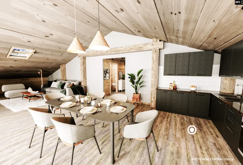 Exclusive T5 Luxury Apartment in Combloux with Mont Blanc Views and Direct Access to the Slopes