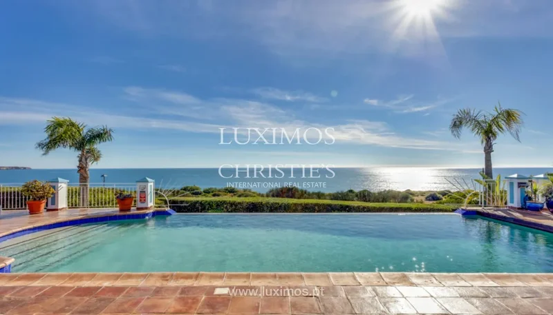 Beachfront villa with pool for sale in Luz, Algarve, Portugal