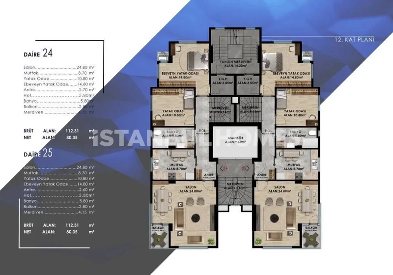 Flats Near the Coast and Metro in Kadıköy Istanbul
