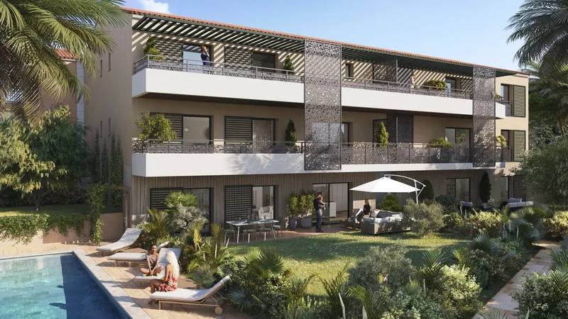 Luxury apartment with heated pool in Saint-Tropez