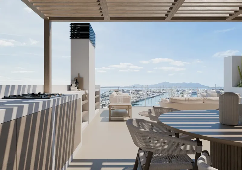 PUERTO POLLENÇA: LUXURY PENTHOUSE 100M FROM THE HARBOR AND BEACH