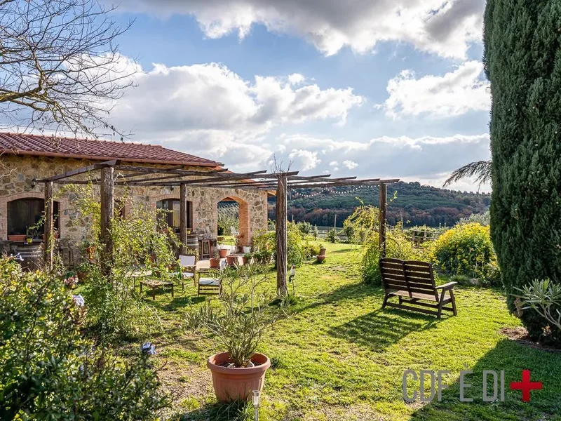 Farm with farm-holiday, restaurant and 35 hectares in Massa Marittima (Grosseto) Tuscany Italy