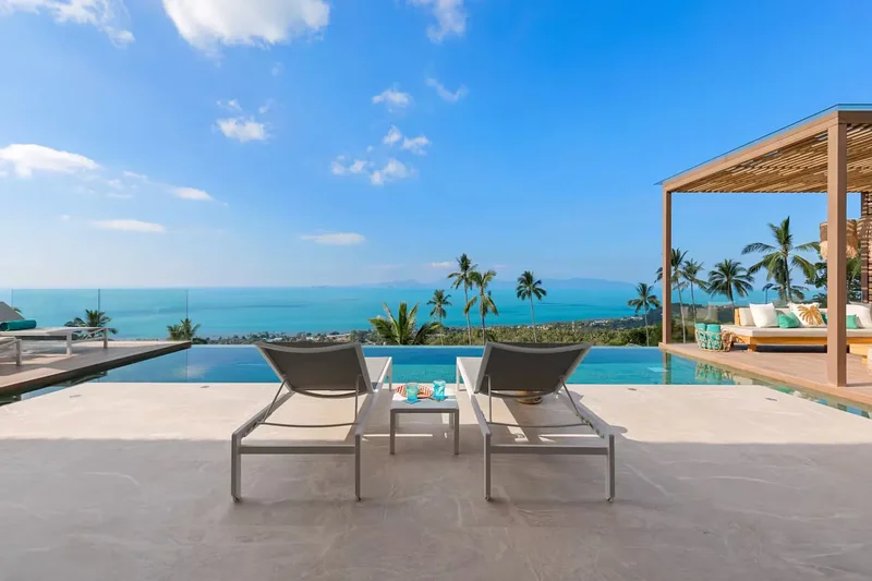 Contemporary Luxury 3 Bed Sea View Villa in Bangpor, Koh Samui