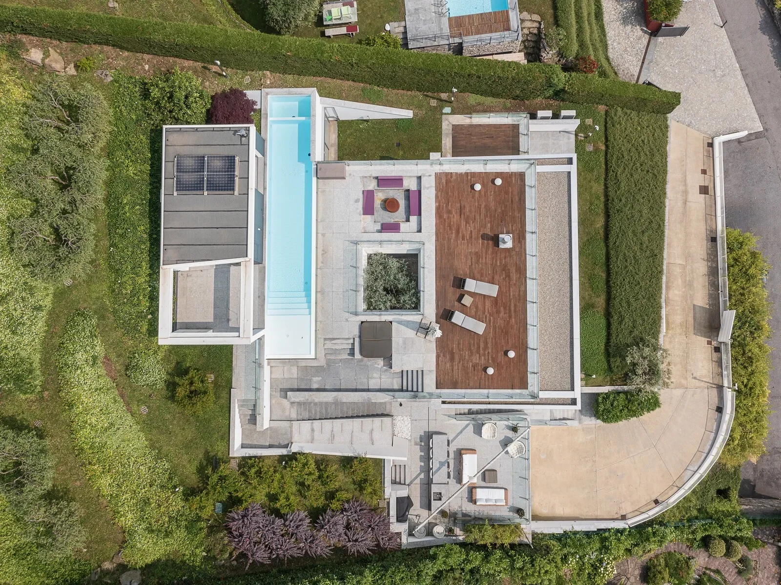 Modern Design Villa With 180° Lake View, Swimming Pool, Garden With Olive Trees.