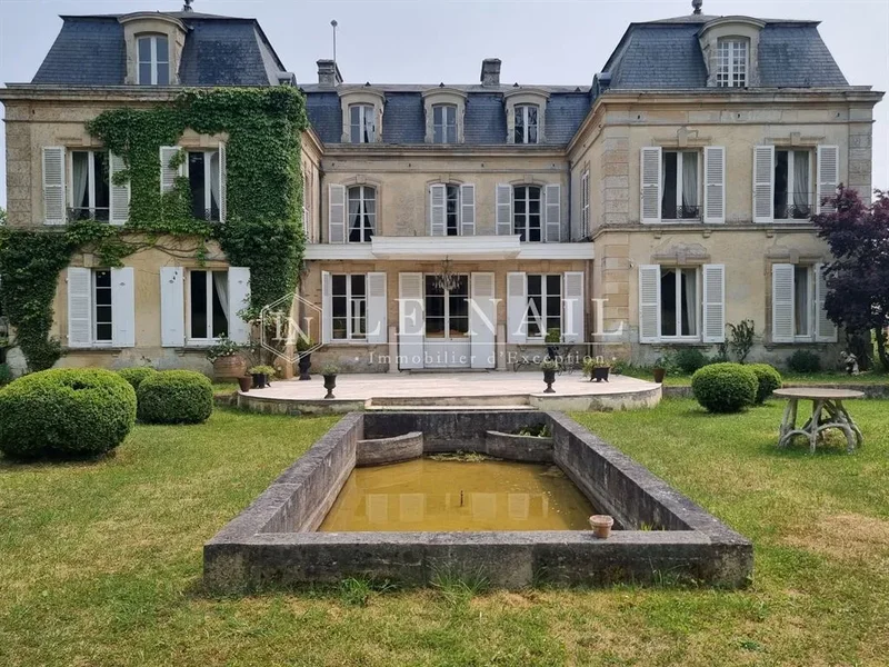 Beautiful chateau for sale with outbuildings (reception room) in Normandy