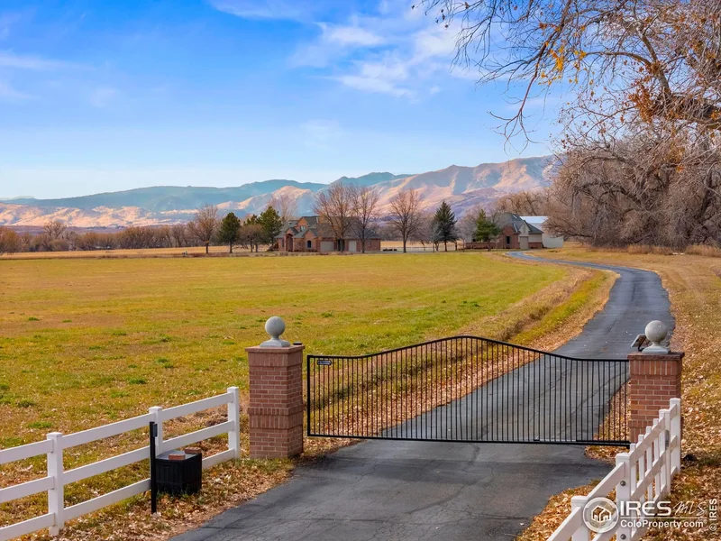 Majestic Estate Framed by Foothills and Open Skies