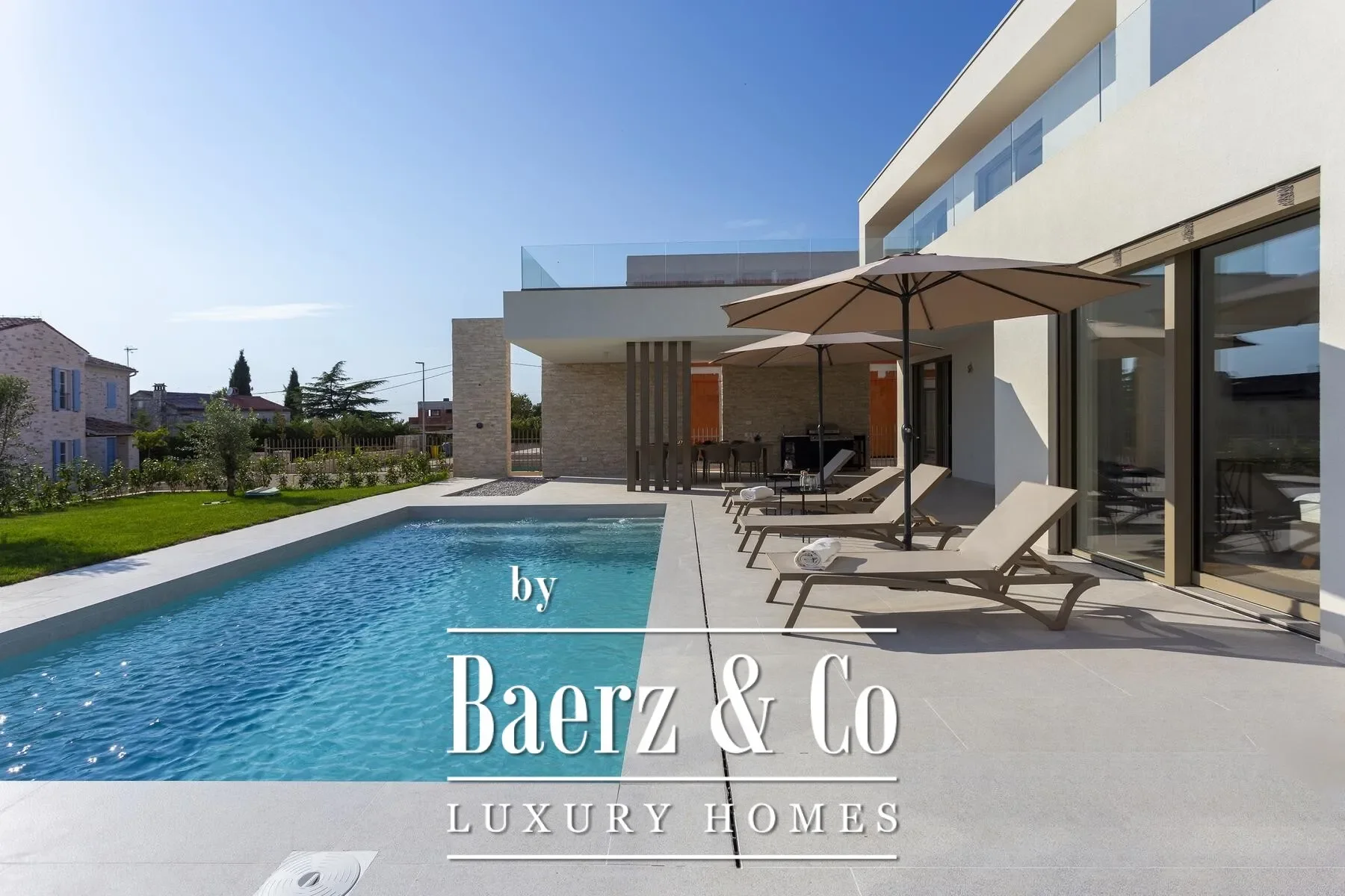 Bale, Čubani - exclusive villa with pool and panoramic sea view
