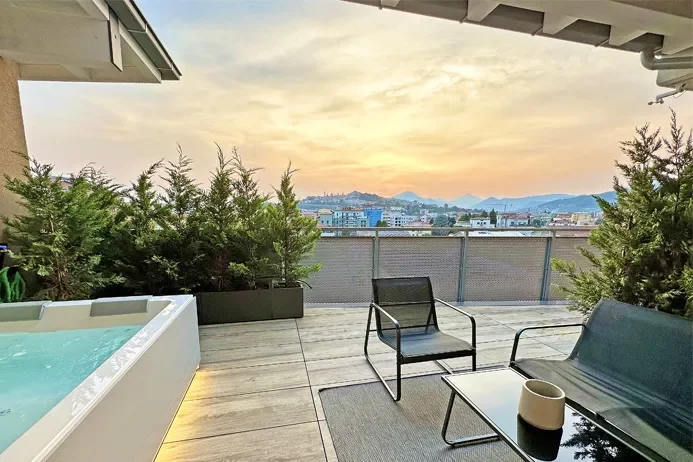 BERGAMO BORGO PALAZZO NEW PANORAMIC PENTHOUSE