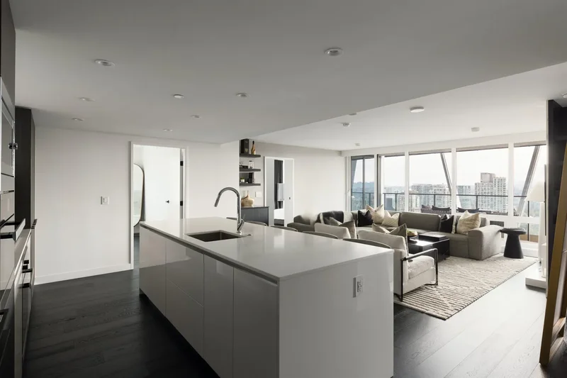 updated corner home with panoramic views