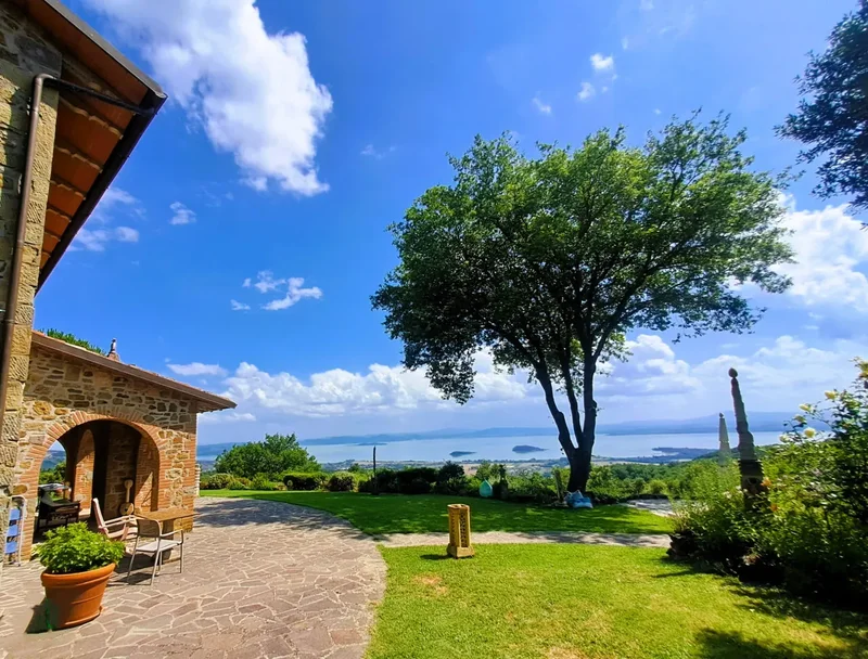 Stone farmhouse with a wonderful lake view