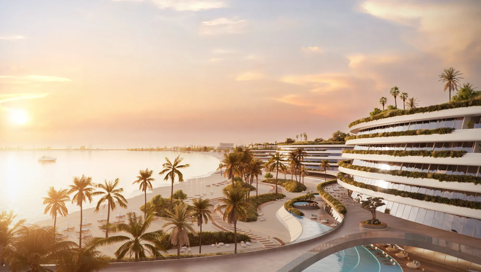 Contemporary Beachfront Villa on Palm Jebel Ali | Beach Villa A - Blue Horizon