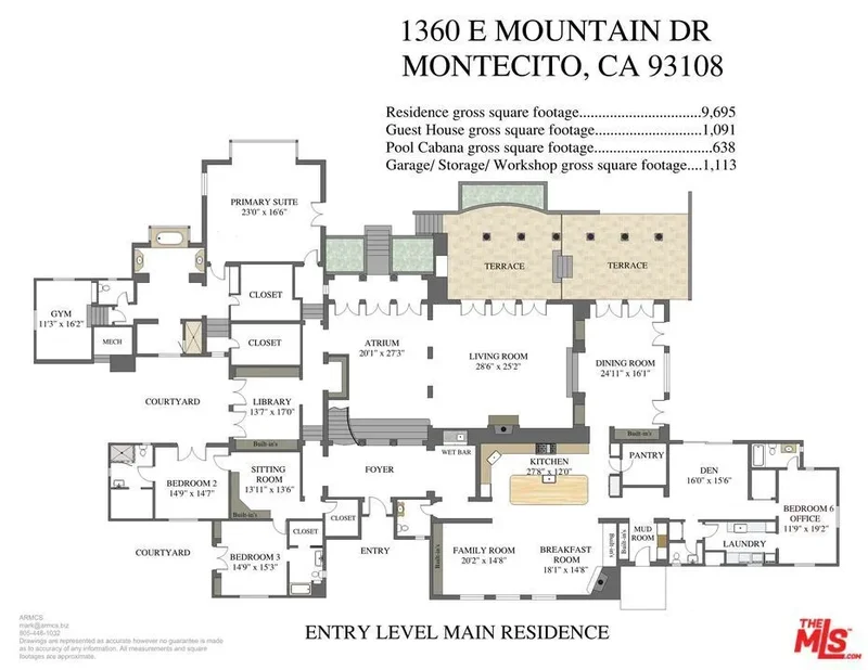 1360 E Mountain Drive, Montecito, California, United States. - Photo 33