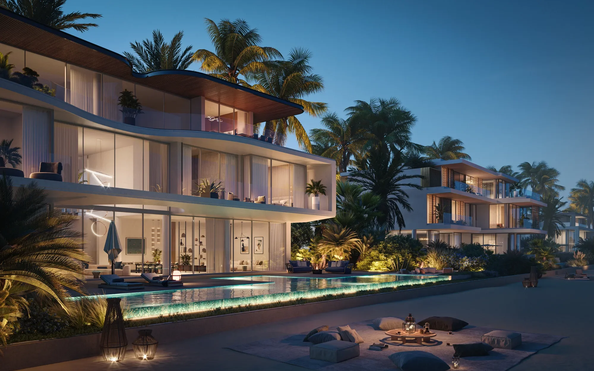 Ultra-Luxury 5-Bedrooms Beachfront Mansion in Palm Jebel Ali Villas