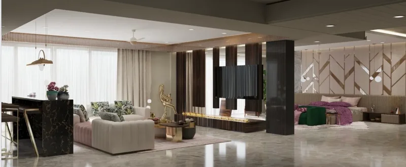 Modern penthouse with breathtaking green Golf Club view