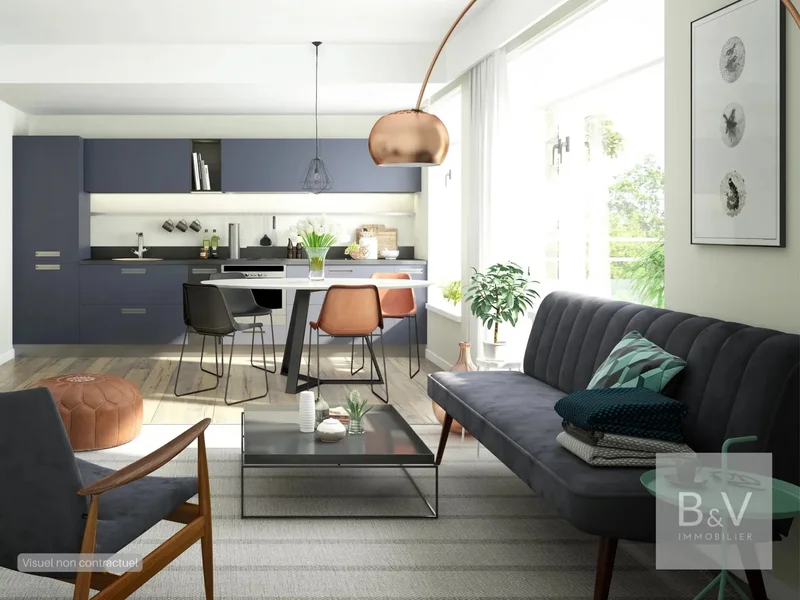 92 m² 4-room apartment with terrace and private garden