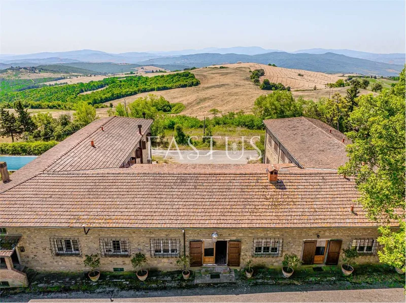 Imposing farmhouse with views