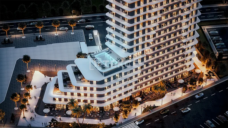Apartments in a Secured Project with Pool in İzmir Konak