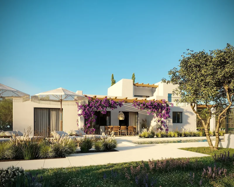 Exclusive Plot for Sale with License and Blakstad-Style Villa Project in Benimussa, Ibiza