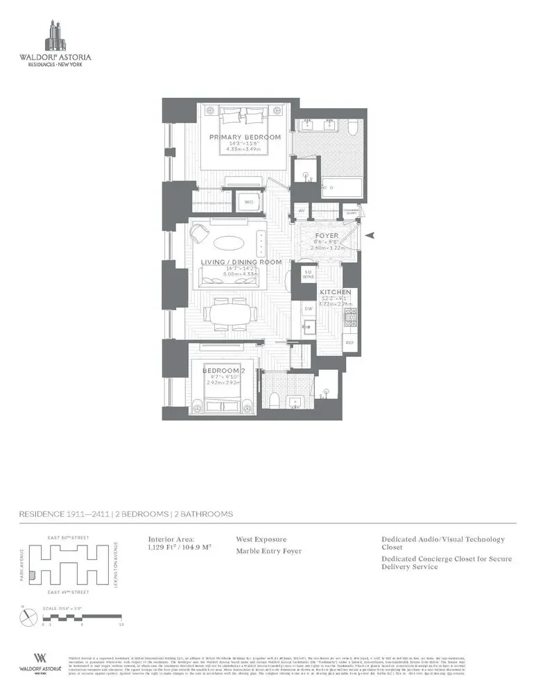 Waldorf Astoria Residences New York, 303 PARK AVE, 2311 - Midtown, New York