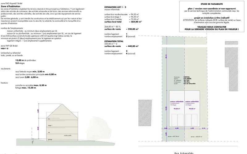 Building plot (with existing building) in a sought-after location in Bridel
