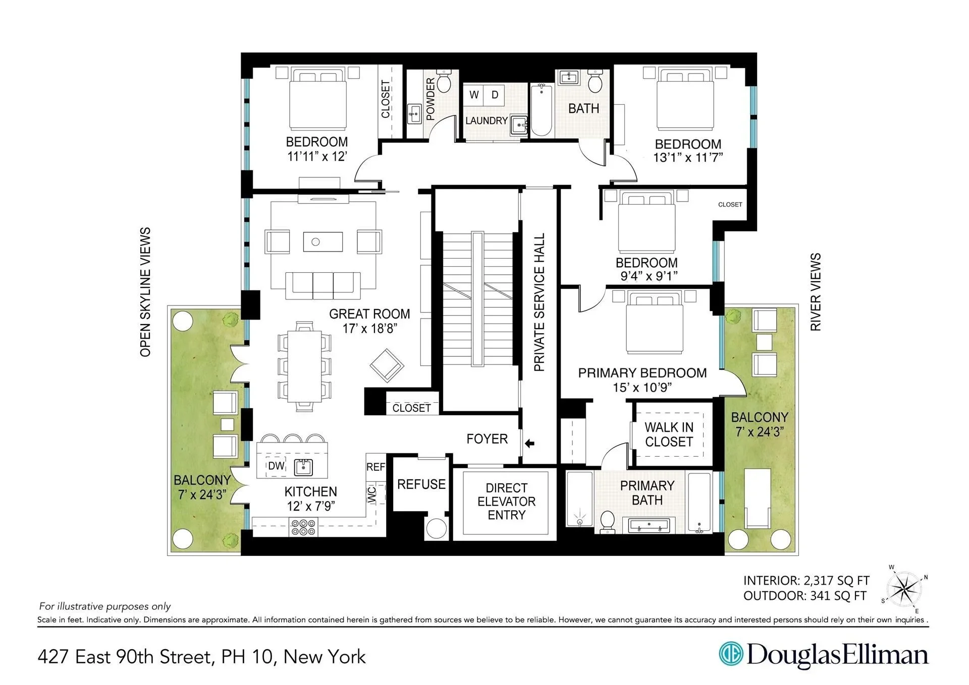 GRACIE GREEN, 427 E 90TH ST, New York, New York, United States. - Photo 24