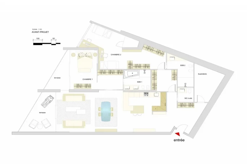 2 BEDROOM APARTMENT IN PERFECT CONDITION IN CARRE D'OR - MONACO