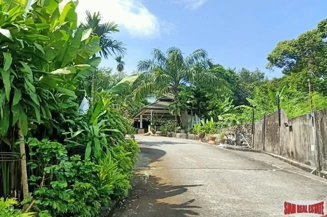 Large Sea View Land 2888 sqm (1.8 Rai) in Hills above Chalong
