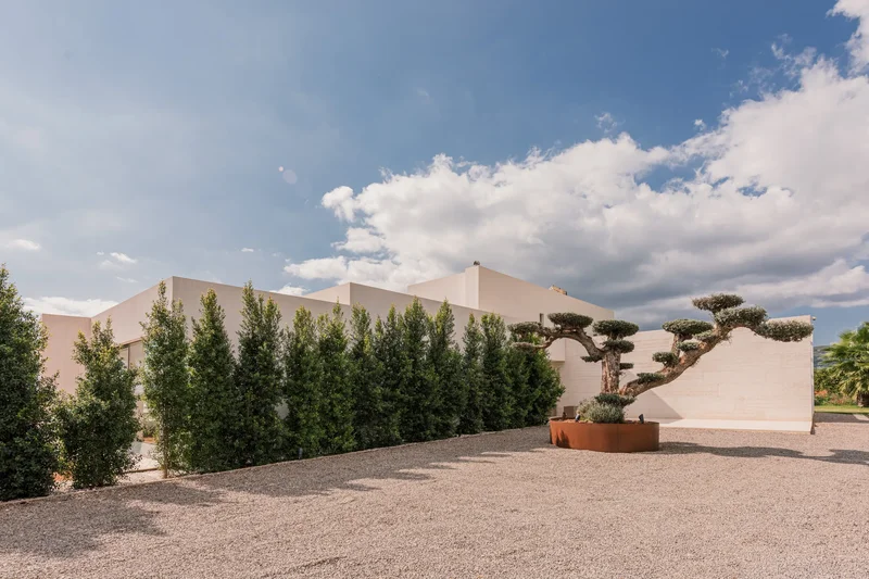 New constructed contemporary house located in a quiet ibiza country valley with beautiful and authen