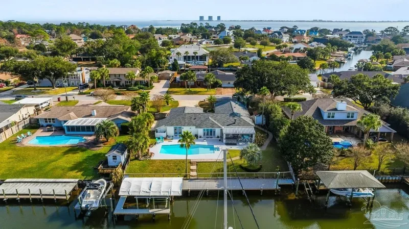 updated waterfront pool home designed exceptional entertaining
