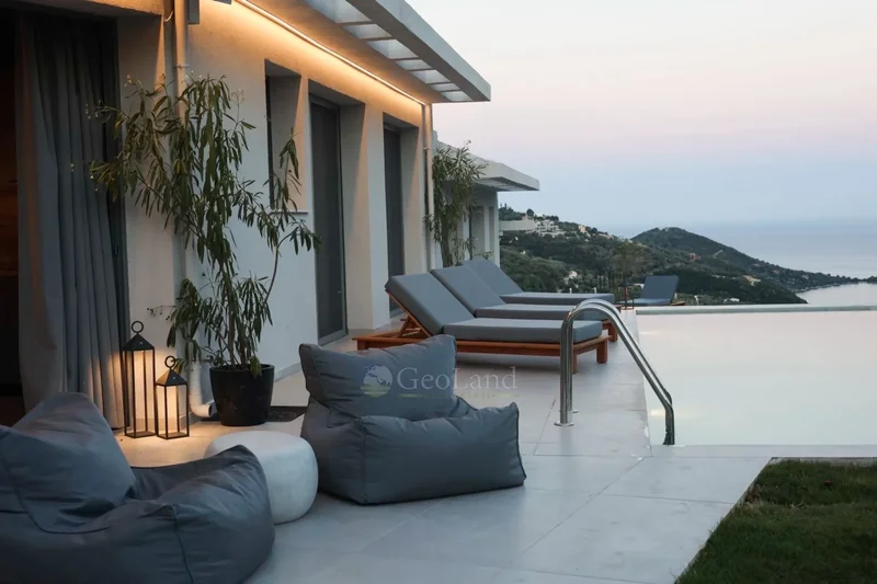 Villas with Swimming Pool & Sea View and Possibility to build 2 more, Ellomeno Lefkada