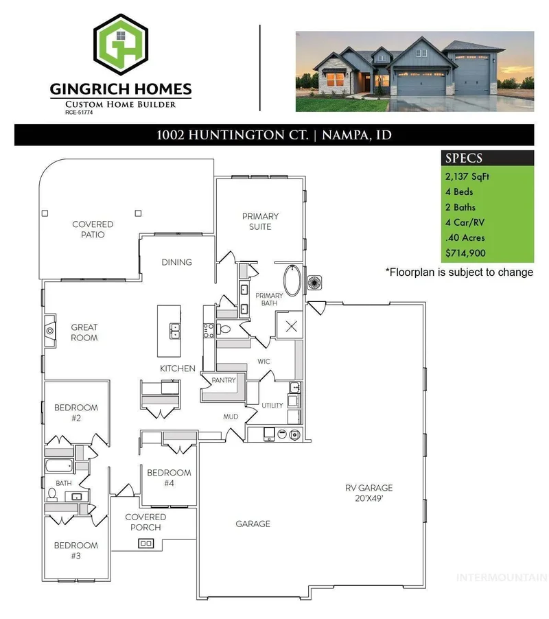 4 Bedrooms Single Family Detached