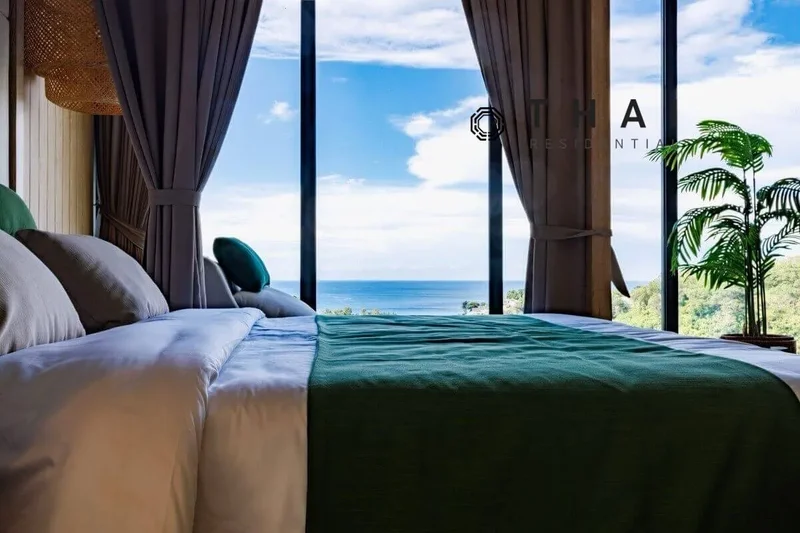 4 Bedroom Foreign Freehold Condo Pool Villas with Views of the Sea for Sale in Kamala, Phuket