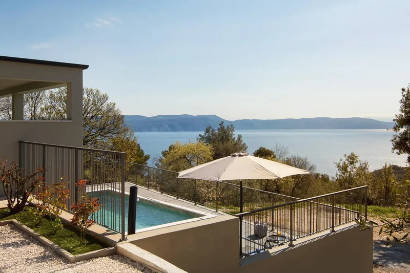 Labin, Gondolići - villa with a beautiful sea view