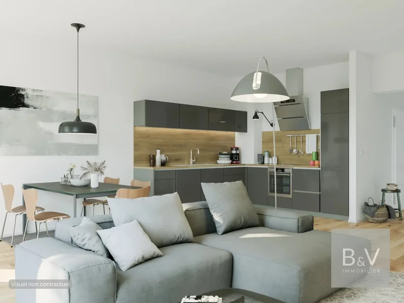 3-room apartment 65 m² with terrace