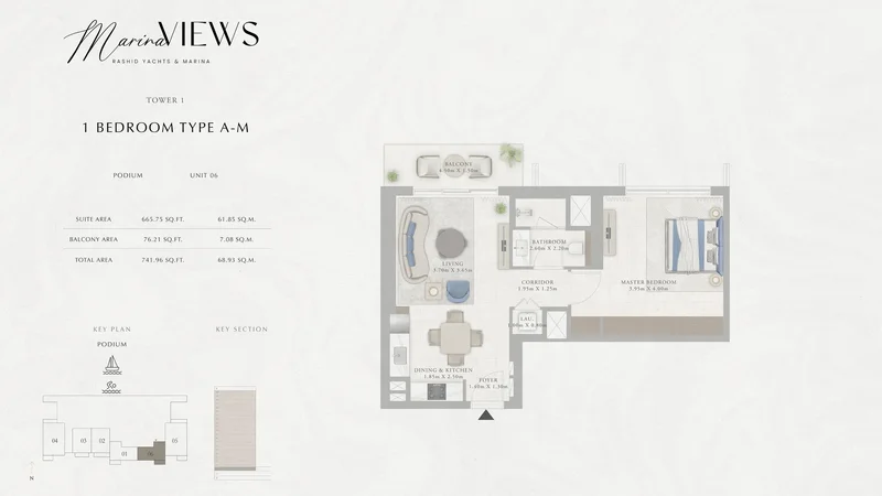 Oceanview apartment / High-quality amenities / Modern style