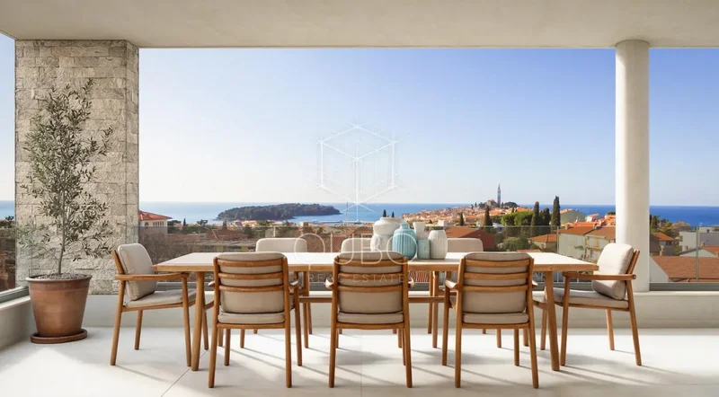 Rovinj — Luxury Penthouse with Panoramic Sea Views and Private Rooftop Spa