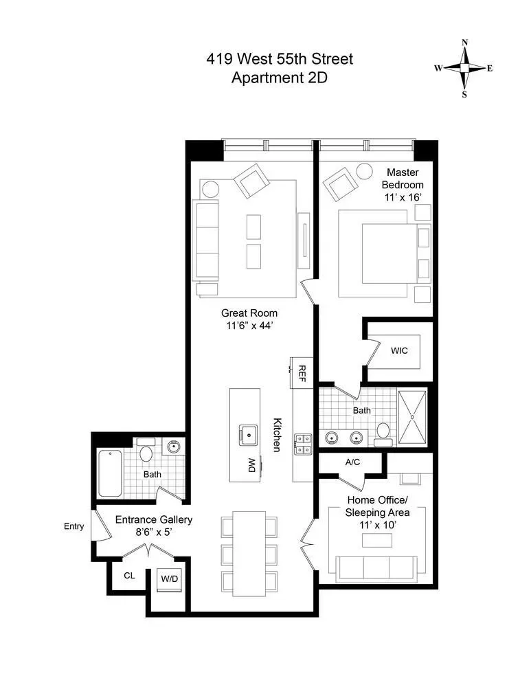 Loft 55, 419 W 55TH ST, New York, New York, United States. - Photo 8