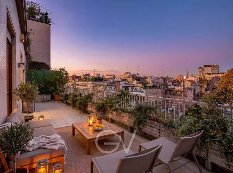 Terrace‑Illuminated Elegance with Panoramic Rooftop Views