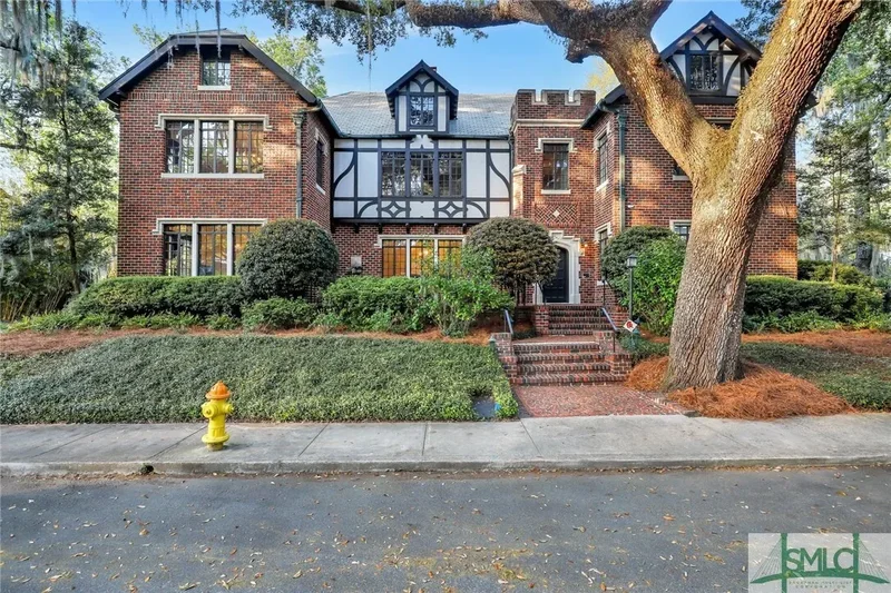 Iconic Ardsley Park Estate with 2 Kitchens & 4-Car Garage
