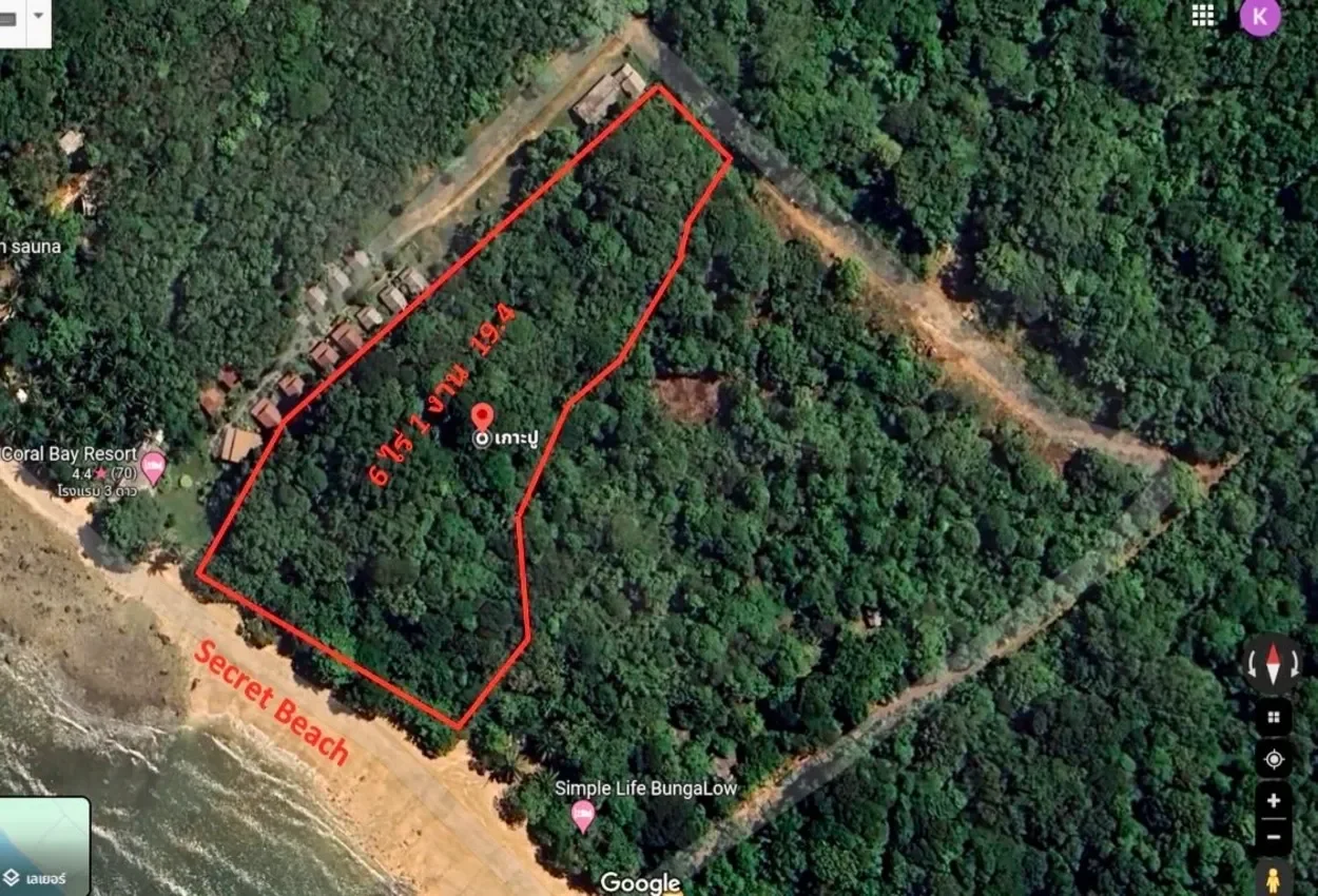 Stunning 6 Rai Beachfront Land for Sale in Koh Pu, Krabi - Ideal for Luxury Villa Development