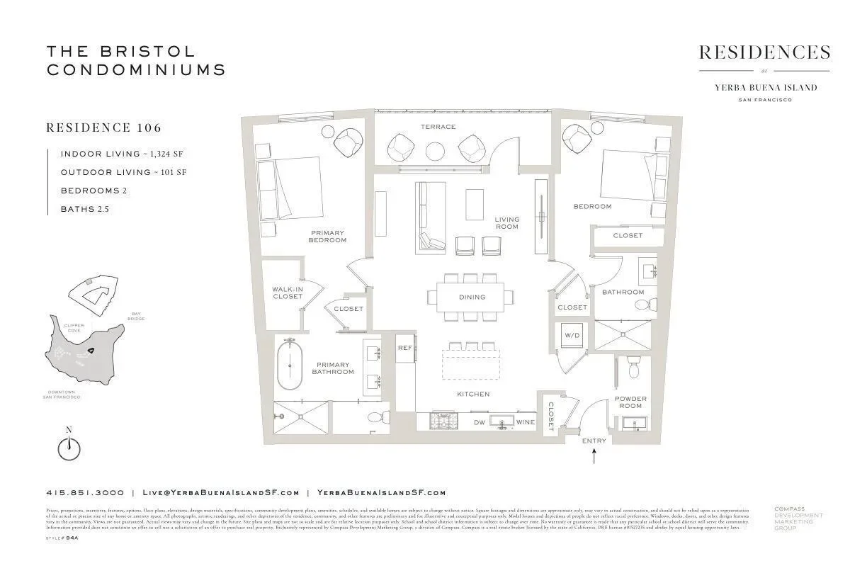 1 Bristol Court 106, San Francisco, California, United States. - Photo 29