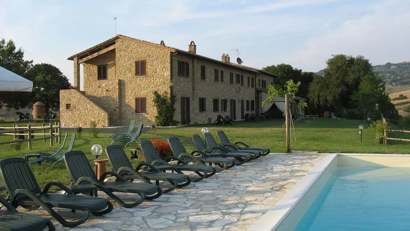 Magnificent stone farmhouse with pool and views of Volterra
