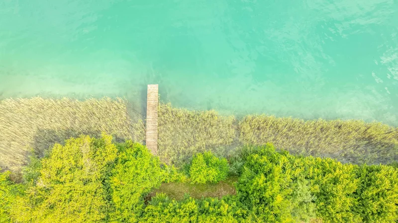 Lakefront property with a stunning view of Lake Wörthersee and direct lake access