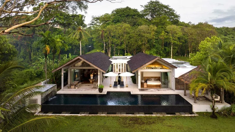 Beachfront Tropical Villa with Panoramic Sea Views and Expansive Grounds in Cape Yamu