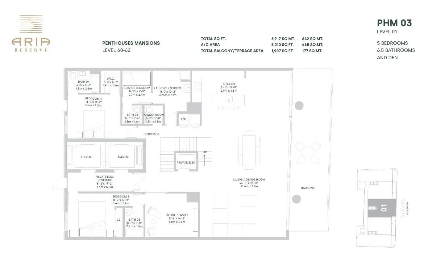 700 NE 24th Street Penthouse Mansion-6003, Miami, Florida, United States. - Photo 77