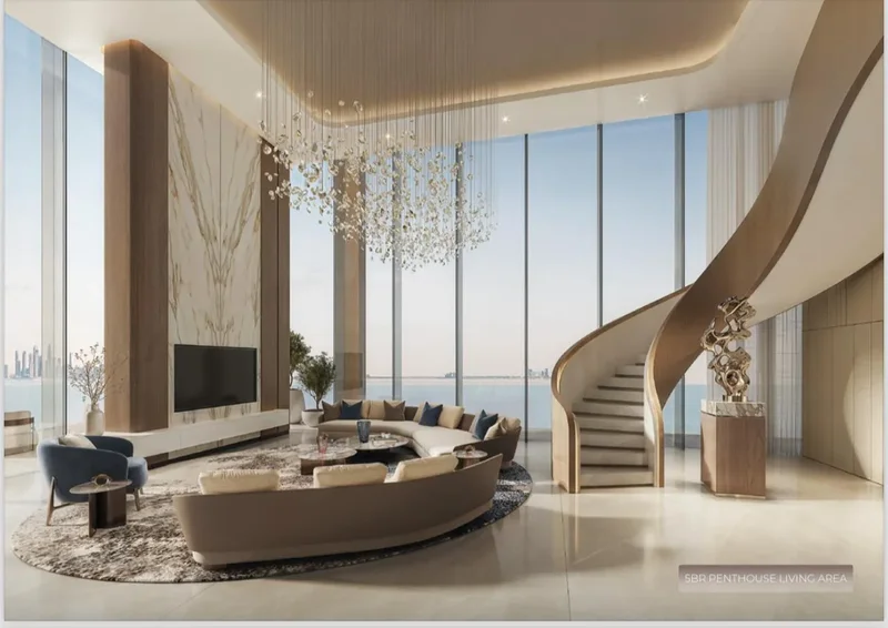 Ultra-Luxury 5 Bedroom Hilton Branded Duplex Penthouse | Waterfront | Dubai Maritime City